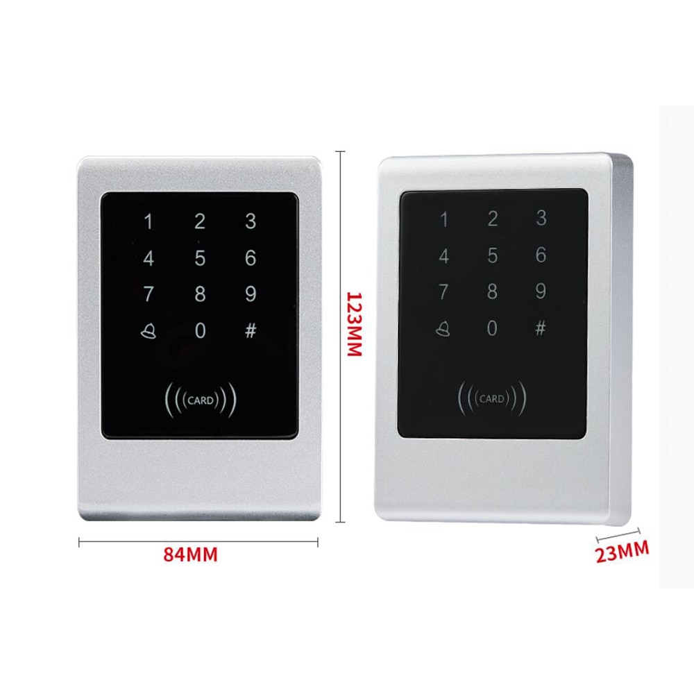 Waterdichte 125 Khz Rfid Toegangscontrole Touch Metalen Smart Keyless Slot Kaartlezer Elektronische Deurslot Gate Opener