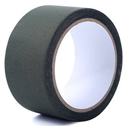 Ruban de camouflage auto-adhésif CamSolomon, bande ronde, bandage pour le camping en plein air, la chasse, furtif, 1,96 po x 5,5 verges, 5m: Black