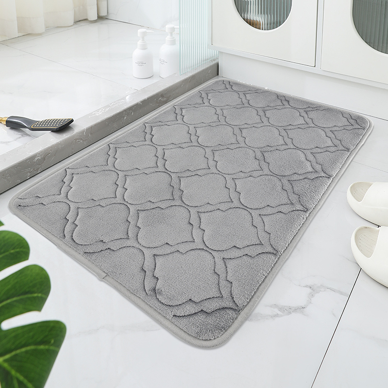 Gestreepte badmat, absorberend sneldrogend keukentapijt, antislip ultrazacht in het tapijt, ideale badkamerproducten voor de slaapkamer.