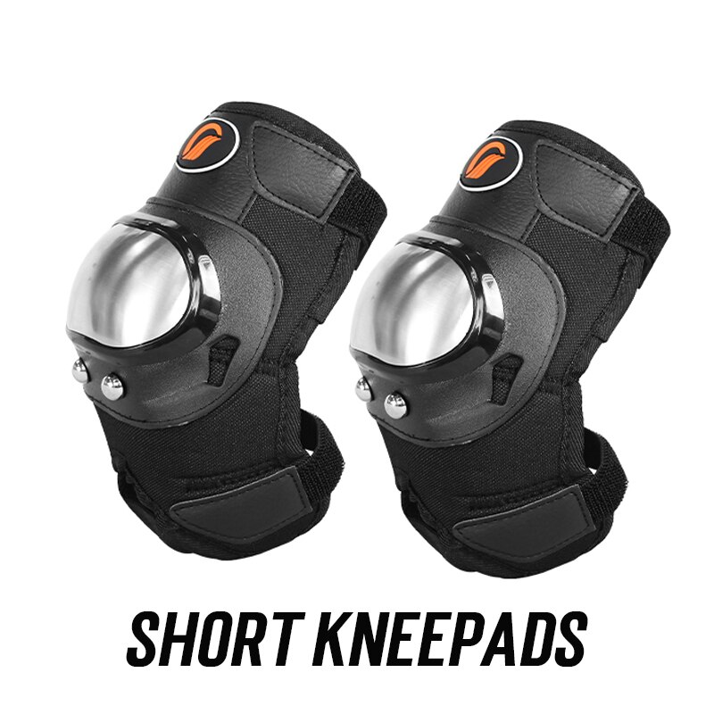 Motorcycle Stainless steel Knee pads Armor Adult Motorbikes Leg Armor Pata Moto Body Armor Gear moto equipment for men: SHORT KNEEPADS