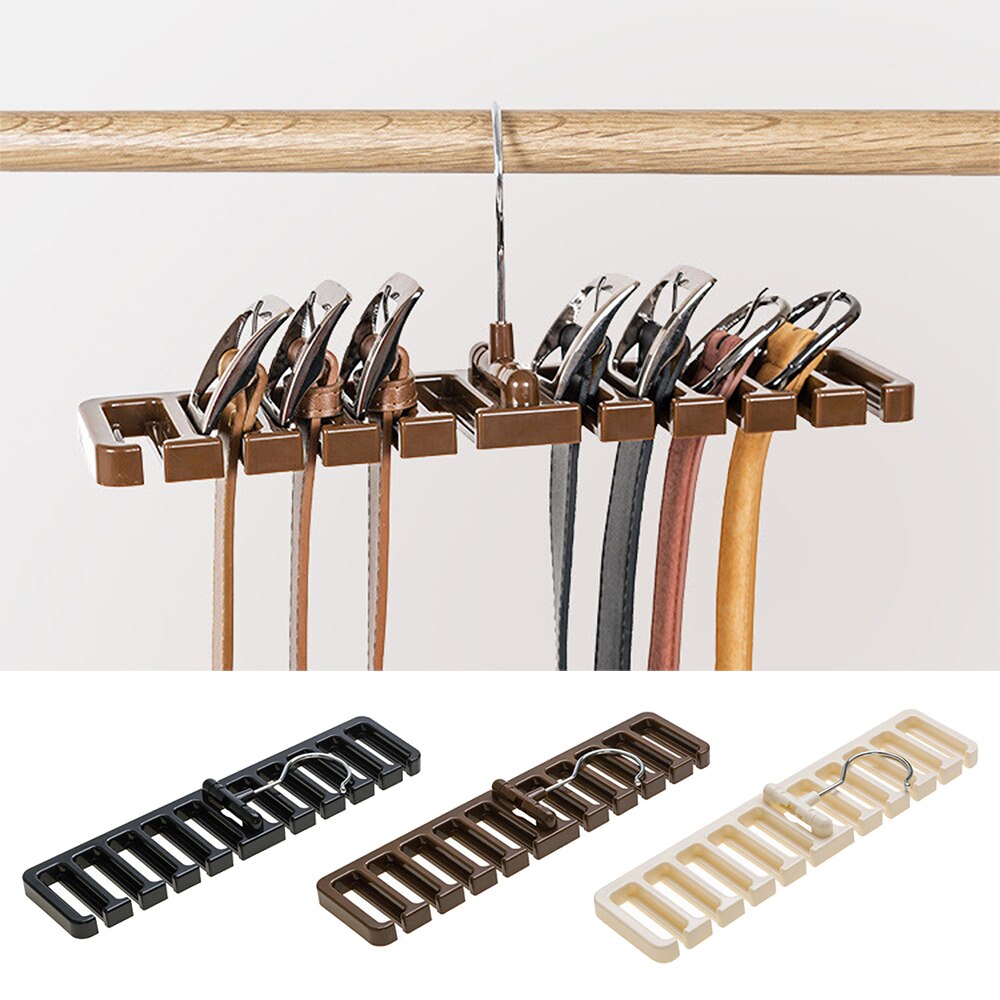 Multifunction Storage Rack Tie Belt Organizer Rotating Tie Hanger Holder Closet Organization Wardrobe Finishing Rack Space Saver