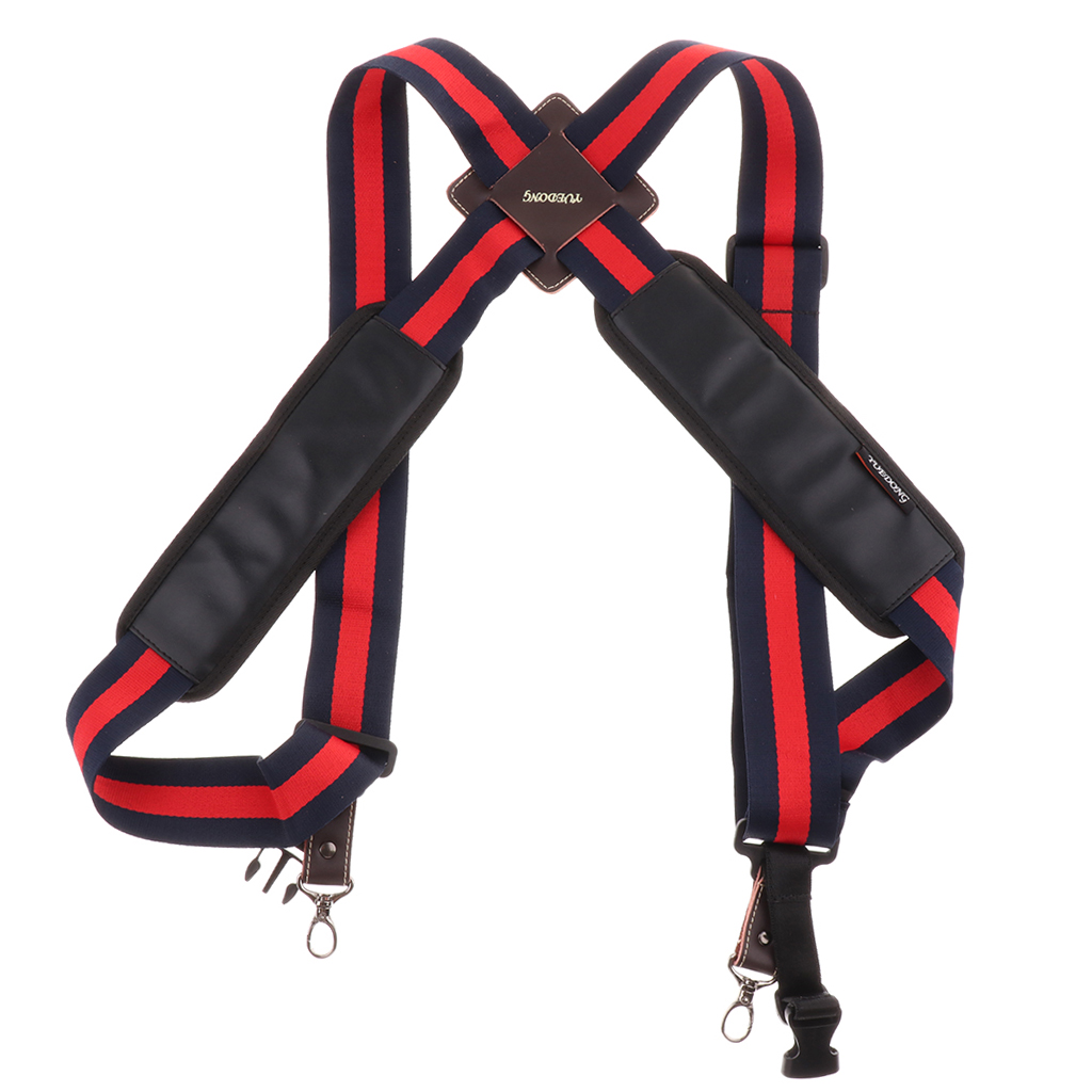 Adjustable African Drum Djembe Shoulder Strap for Percussion Instrument Parts: Red