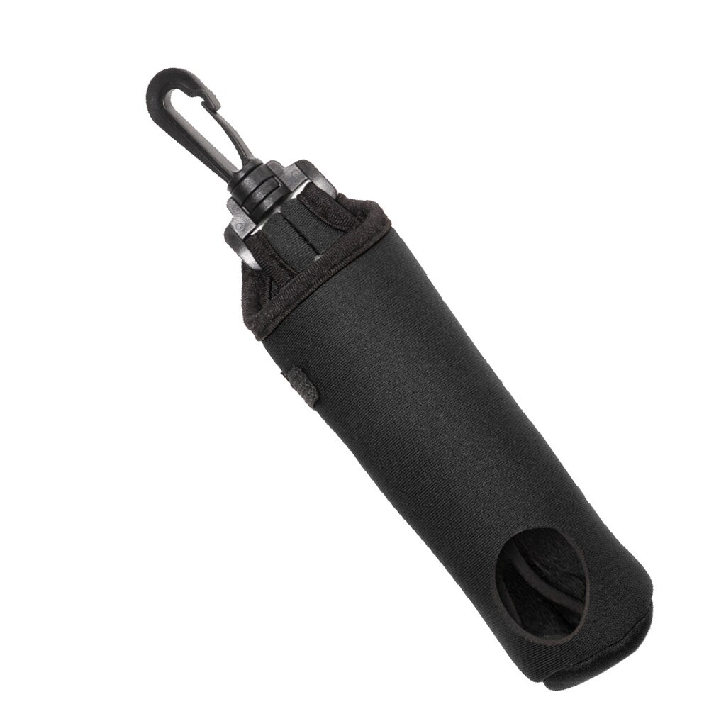 Neopren liten kompakt golf ball tees tilbehør bag holder holder deksel svingbart belte klips midje posere forskjellige farger: Svart