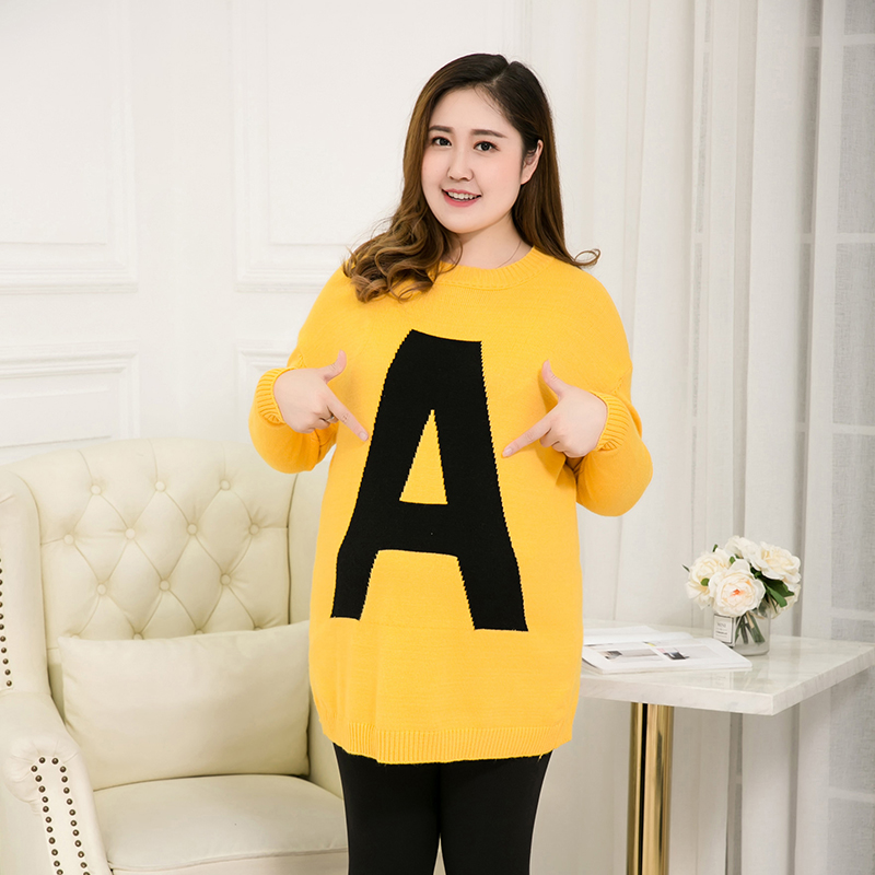 Grande taille robe de maternité plus gros automne et hiver vêtements veste pull femmes longue section chemise marée