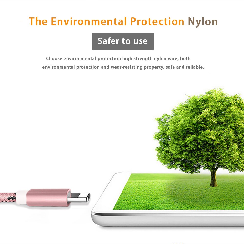Usb Kabel Quick Charger Data Kabel Metalen Nylon Gevlochten Cablefor Iphone Xs Max Xr Plus 5 5S Se Ipad mini Snelle Opladen Data Draad