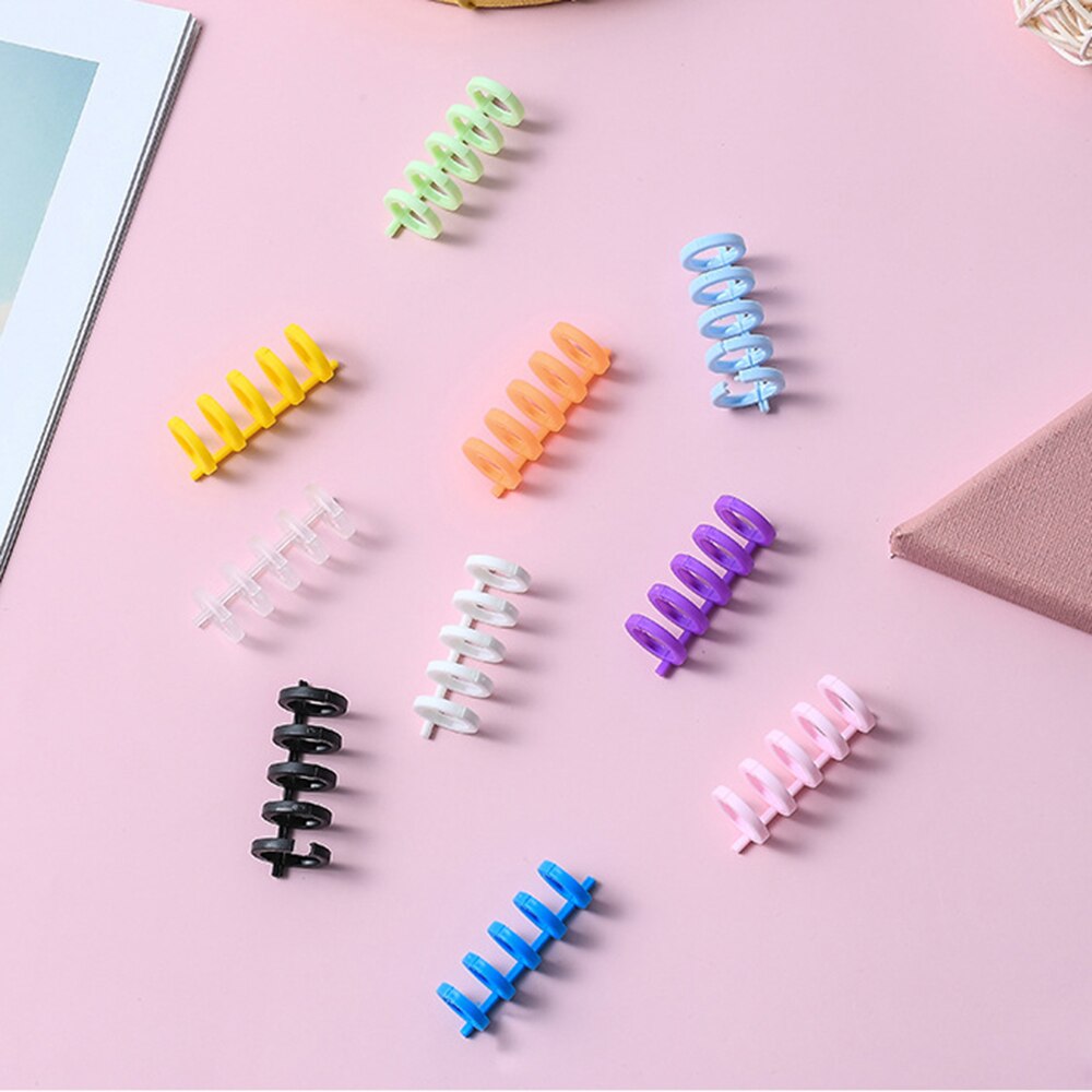 30 Hole Loose-leaf Plastic Binder Book Rings Spring Notebook Spiral Rings for A4 A5 A6 Paper Notebook Stationery Office Supplies