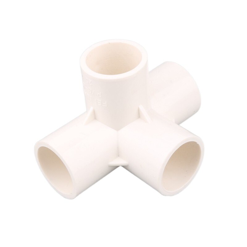 20/25/32mm White PVC Pipe Fittings Straight Elbow Tee Cross Connector Water Pipe Adapter 3 4 5 6 Ways Joints: PURPLE / 3/16''