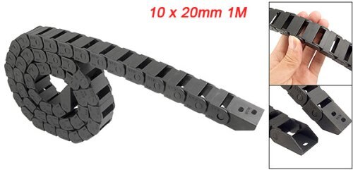 Transmissie Kettingen 10x20mm 1M Open Op Beide Side Plastic Vloerkettingbanen Kabel Drag Chain
