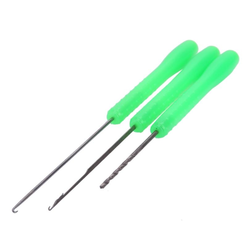 4 en 1 ensemble combiné carpe pêche gréement appât aiguille Kit outil perceuse matériel plate-forme hameçons outil carpe pêche accessoires