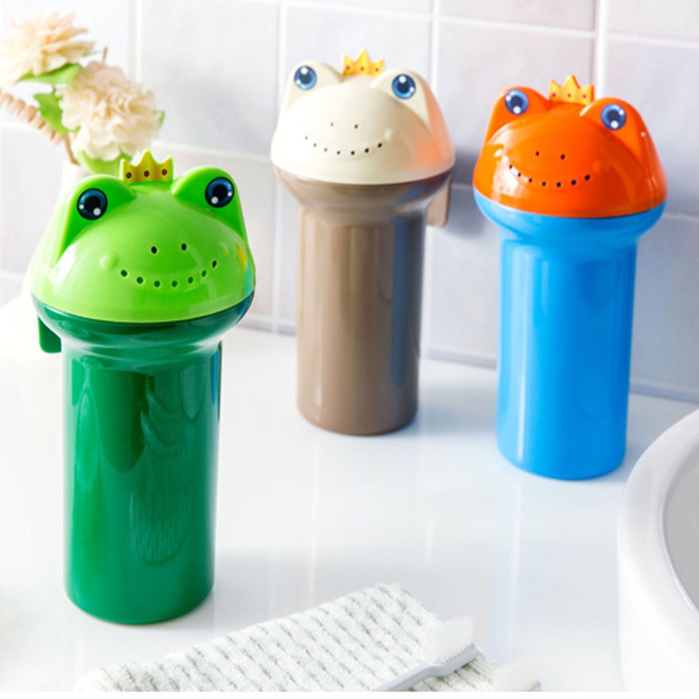 2 st tecknad groda plast vatten skopa för baby bad tvätta hår baby dusch mössa bad schampo leksaker baby bad grejer tillbehör