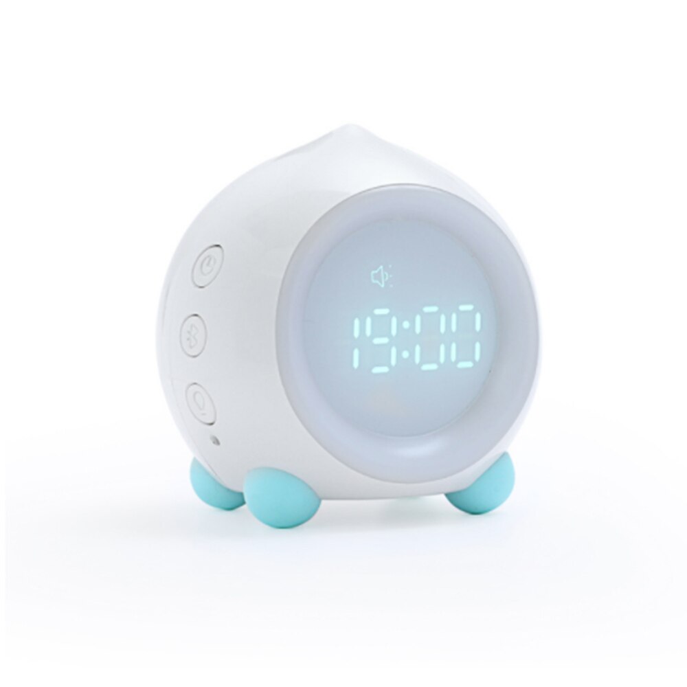 Xiaomi Youpin Perzik Vorm Wekker Smart App Bluetooth Speaker Multifunctionele Led Digitale Klok Slaap Nachtlampje Mute klokken: Ordinary-White