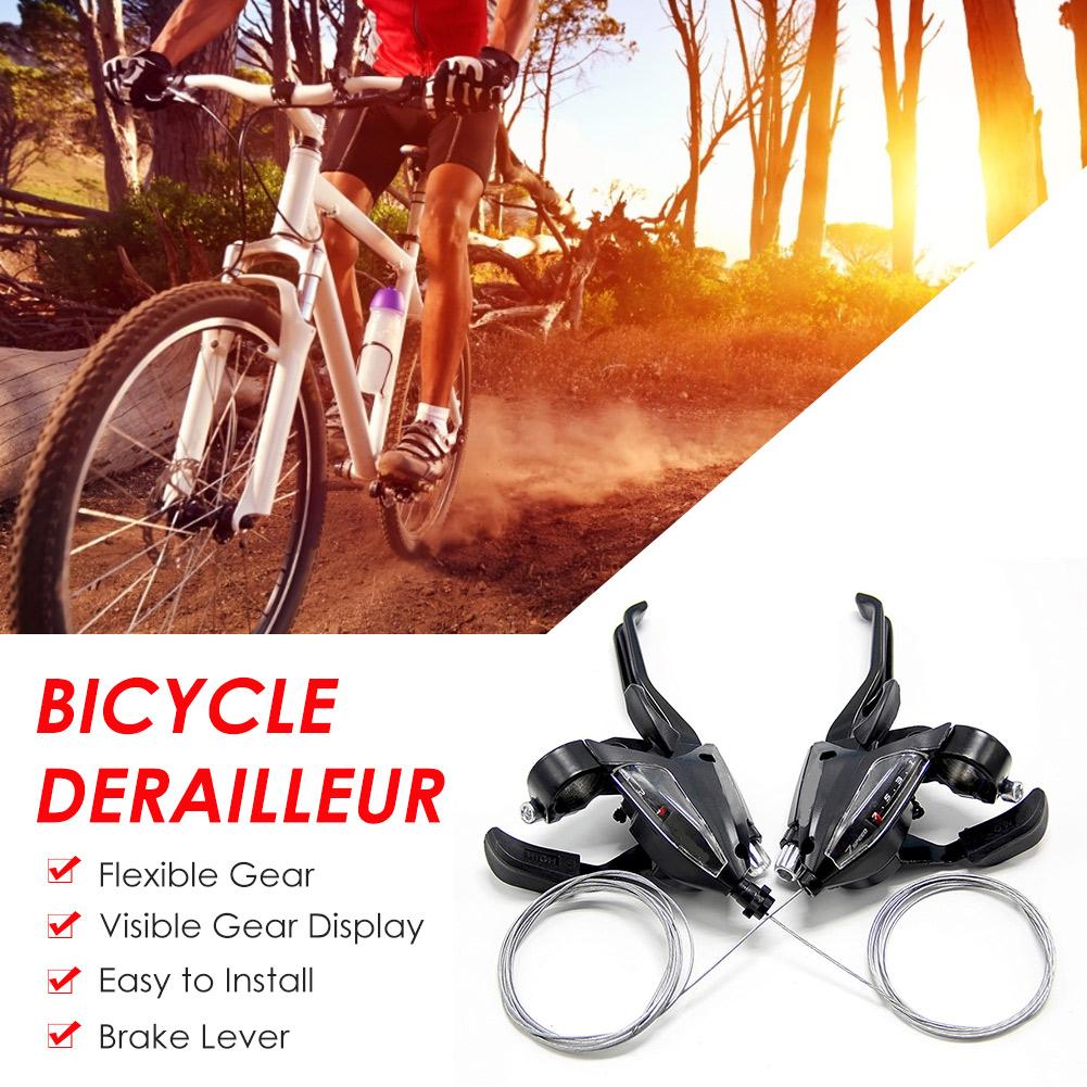 Bike Shifter ST-EF500 3X7 Speed Remhendel Combo Set Flexibele Gear Zichtbaar Gear Display Fiets Shifter Voor 22.2mm Stuur