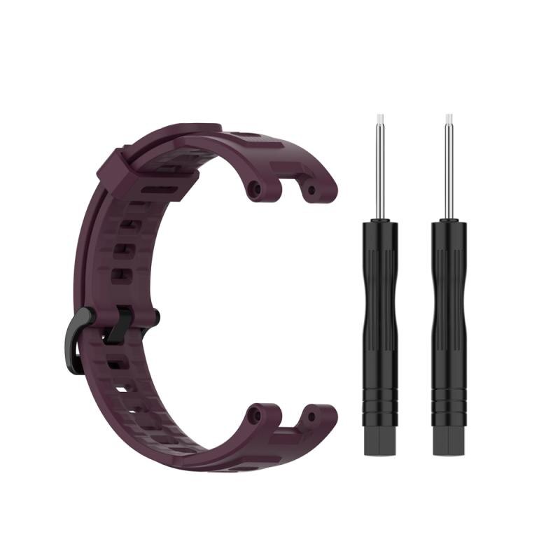 Verstellbaren Riemen Für Amazfit T-Rex Gurt Doppel Farbe Silikon Ersatz Armband Für Xiaomi Huami Für Amazfit T-rex Uhr: purple