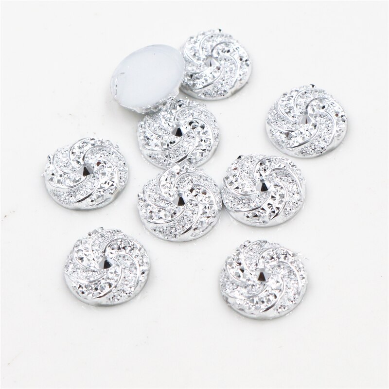 40pcs 12mm Mix Colors Windmill Style Flat back Resin Cabochon For Bracelet Earrings accessories: G1-01