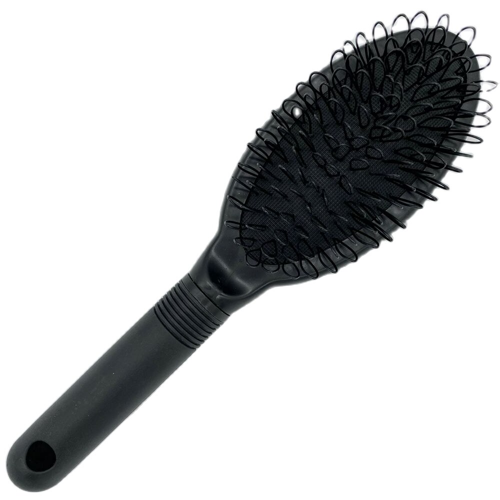1 pc Black Pink Loop Brush Hair Extension Brush tangle free hair brush: Black