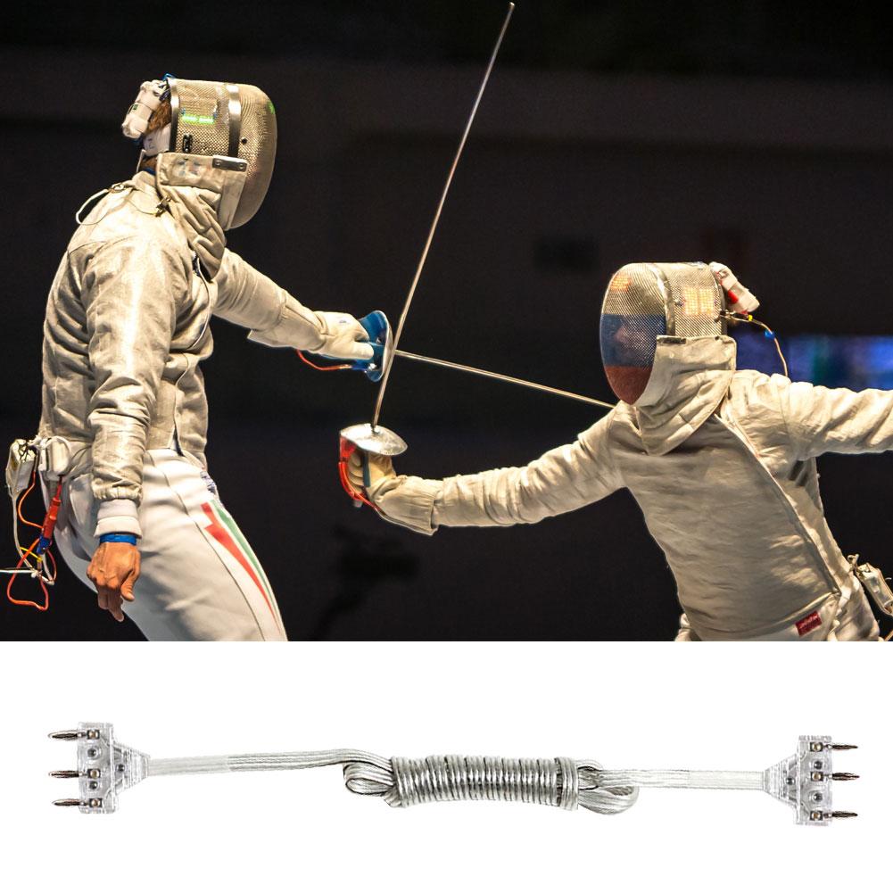3-Pin Plug Fencing Match Sabre Foil Epee Body Cord Cable Hand Line Equipment Outdoor Sports Accessories