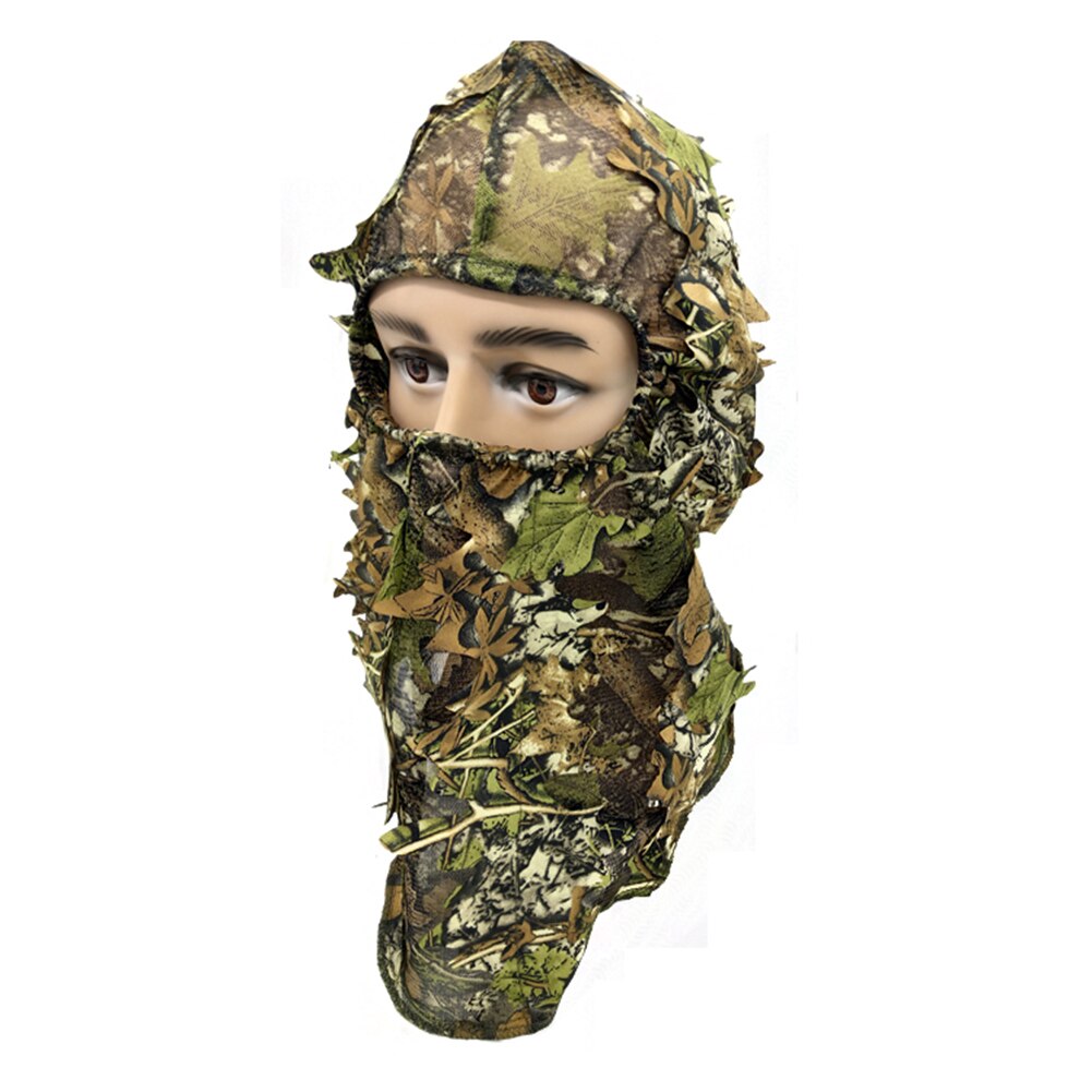 Jagd Tarnung Maske Blatt Wald Atmungsaktive Kopfbedeckungen Volle Gesicht Camo Millitary Jagd Deckel Zubehör: A1