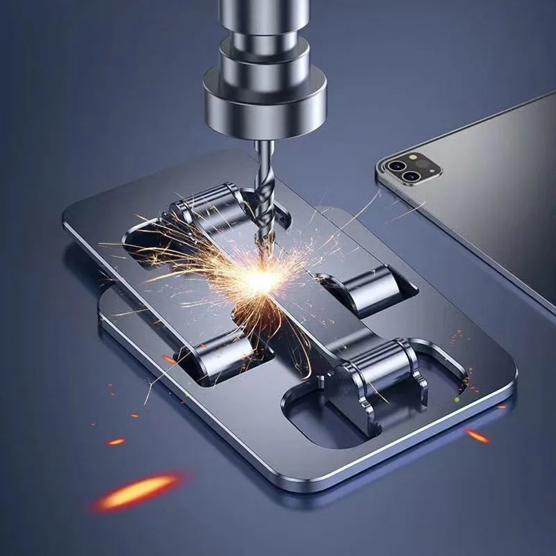 Uniwersalny przenośny uchwyt na tablet ze stopu aluminium do iPada Regulowany, elastyczny, składany, leniwy, stacjonarny stojak na telefon komórkowy na żywo