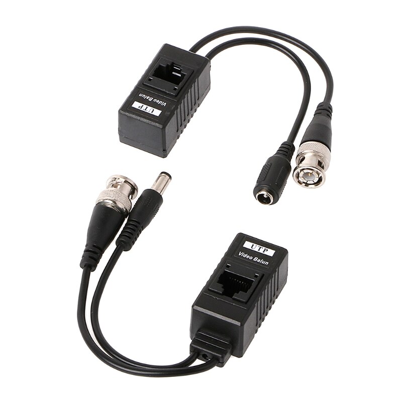 10 Pairs Bnc Naar RJ45 Passieve Video Power + Audio Balun Transceiver Voor Ahd Tvi Cvi Cctv Camera Systeem Accessoires