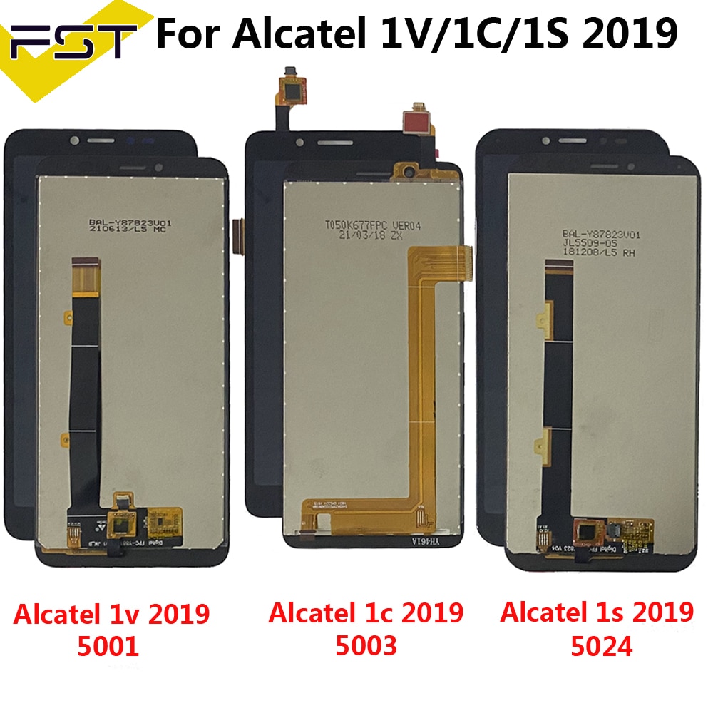 Para alcatel 1s 2019 5024 lcd tela de toque para alcatel 1v 2019 5001 lcd alcatel 1c 2019 5003 lcd alcatel 1b 5002