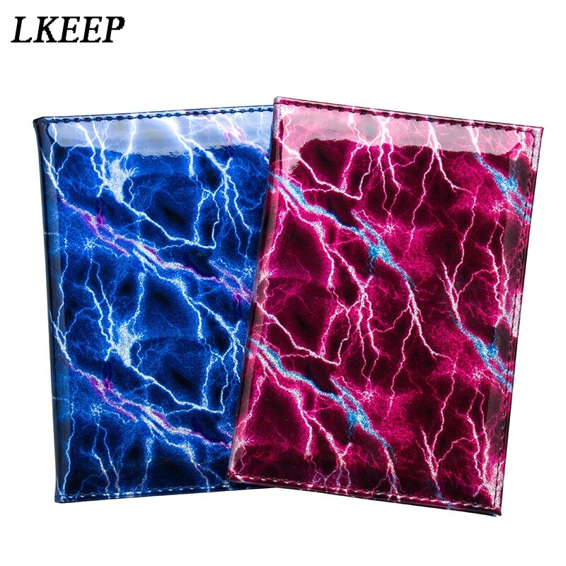 Cool Lightning Pattern Passports Cover Smooth Pu Leather Passport Cover Women Passport Holder Travel Covers For Passports Case
