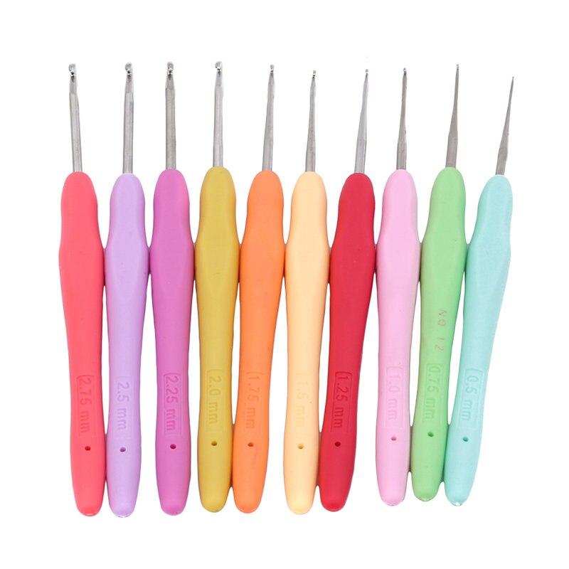 9Pcs/Set Hooks Needles Sewing Tools Sewing Needles Knitting Needles Weave Sewing Tools Crochet Hooks Knit Knitting Needles Kit: 10Pcs