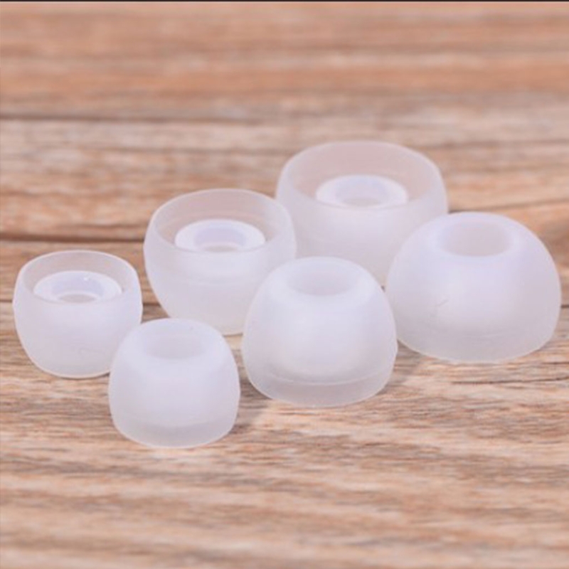 12 Pairs(S/M/L) Soft Clear Silicone Replacement Eartips Earbuds Cushions Ear pads Covers For Earphone Headphone