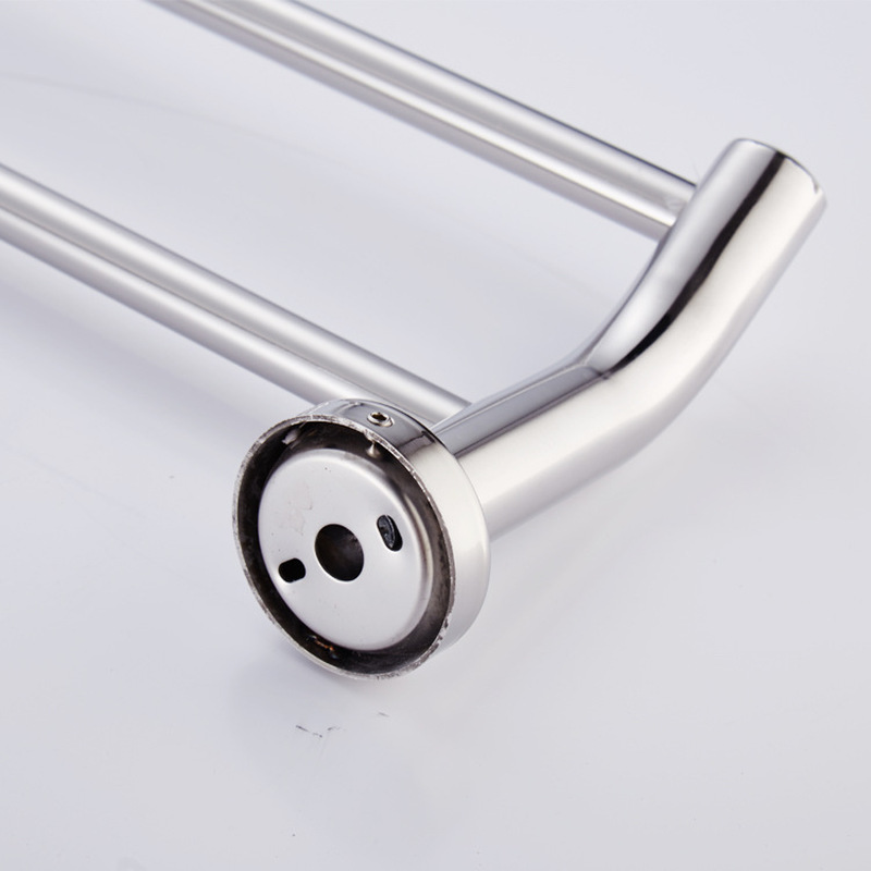 Wall Mounted Double Towel Rack Hotel Rail Stainless Steel Bathroom 40/50/60cm
