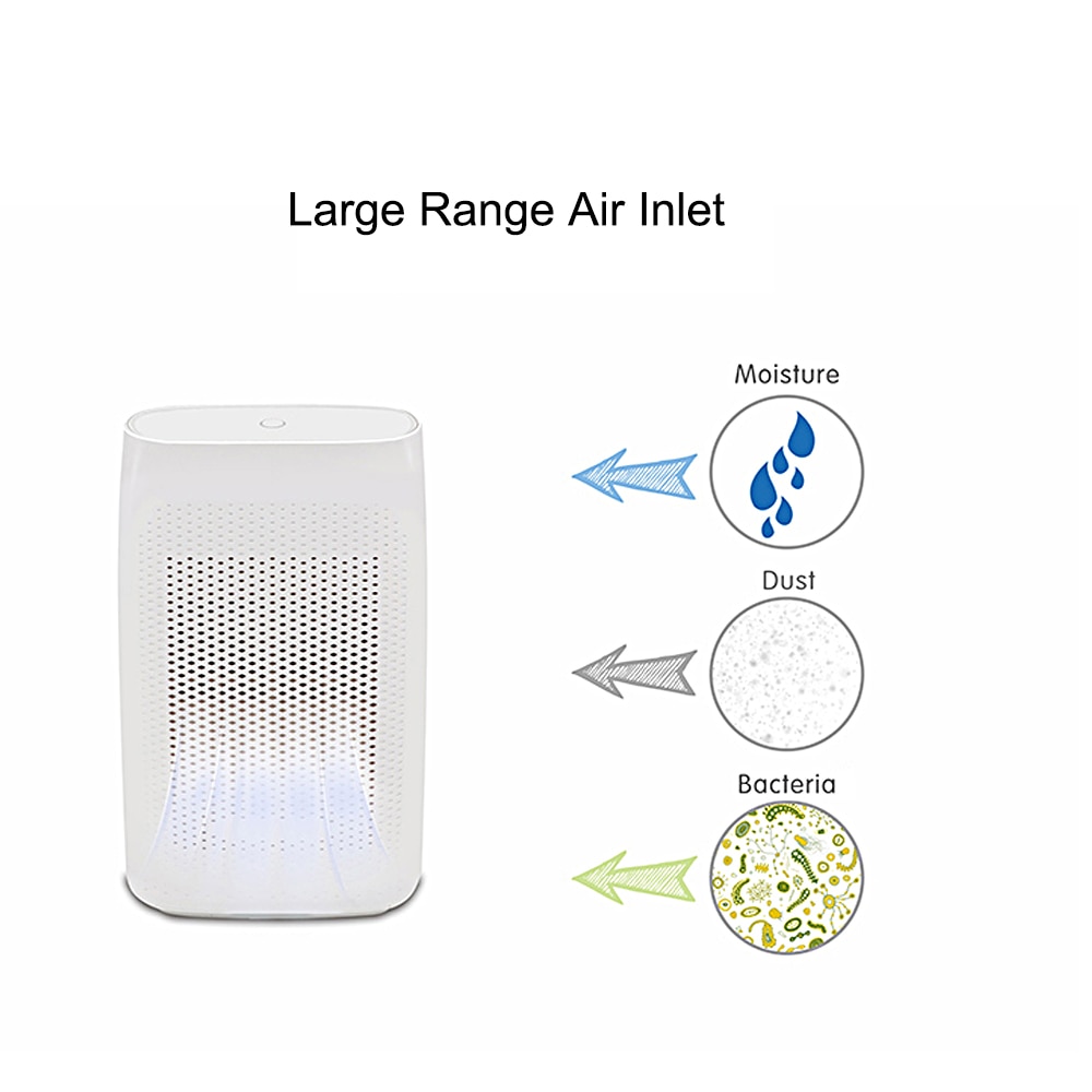 700ML Air Dehumidifier Electric Portable Mini Dehumidifier Invitop Home Use Air Dryer Moisture Absorbing for Wardrobe Basement