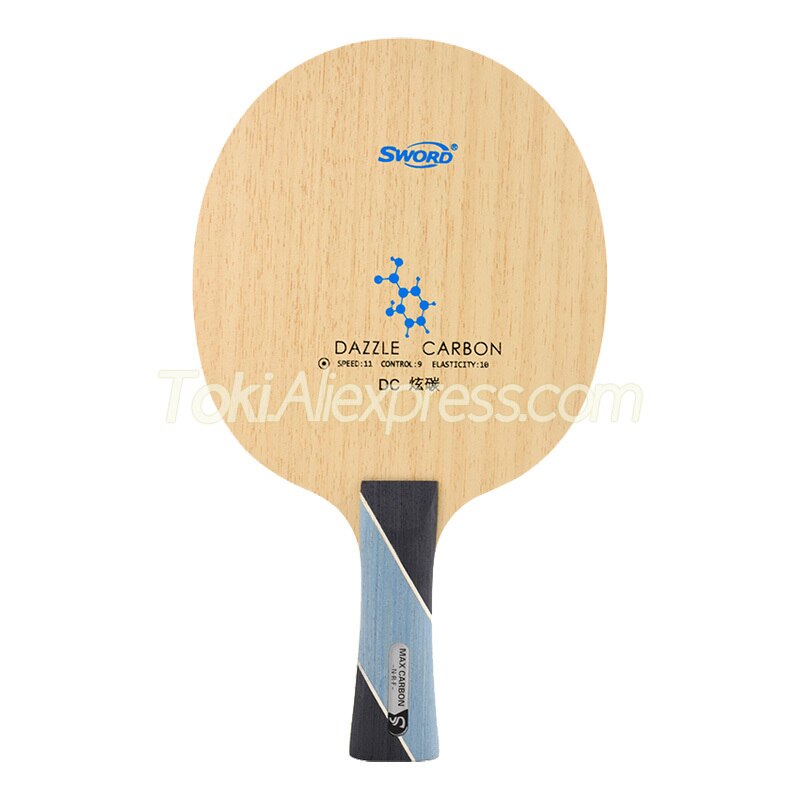 SWORD DAZZLE CARBON DC Table Tennis Blade (6+3 Carbon) Original SWORD DC Ping Pong Bat Paddle Racket