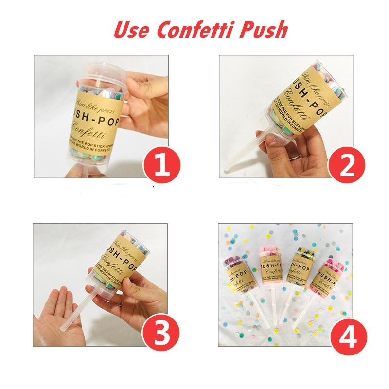 10pc lyserøde/blå køn afslørende festindretning push pop konfetti poppers kanoner det er en dreng/pige baby afsløre begivenhed fest rekvisitter