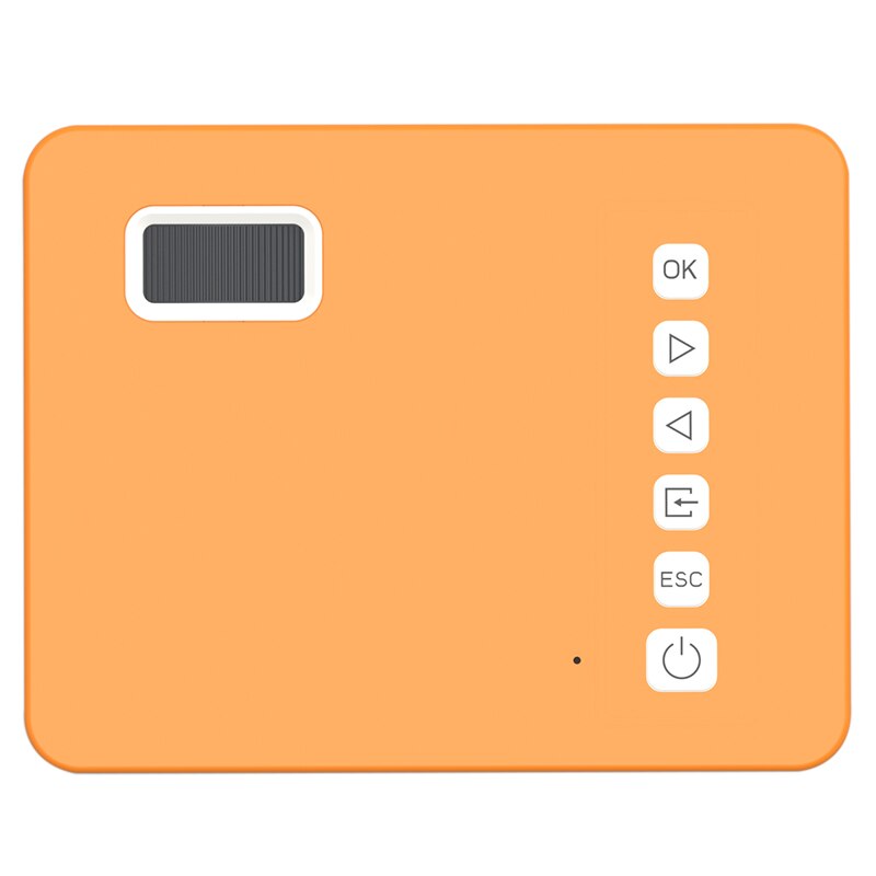 UC28D Mini Portable Projector 16:9 With Speaker Home Theater Travel Outdoors Support Mobile Phone Data Cable For Android/ios