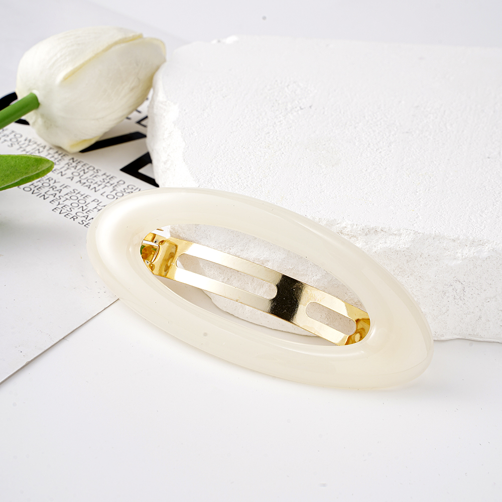 Pinzas en forma de garra para el pelo grandes coreanas para mujer, soporte de cola de caballo de gelatina de Metal, pasadores de horquilla, accesorios para el cabello para chicas a la: Gris