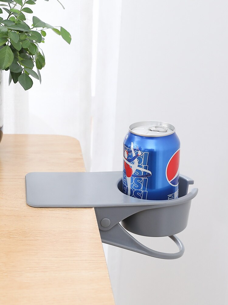 Étagère de rangement créative avec clip, finition de bureau, support pour tasse de table, rangement pour cuisine