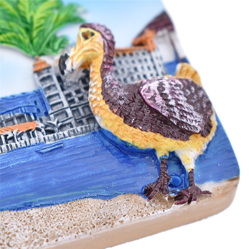Mauritius Landscap Fridge Magnets Cartoon View Rectangle Refrigerator Sticker Modern Home Kitchen Decor Souvenir