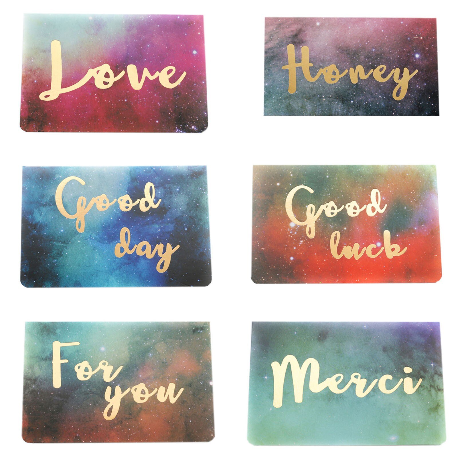 Solid Greeting Card Envelopes Romantic Birthday Thank Greeting Cards Year Postcard Card: A1set