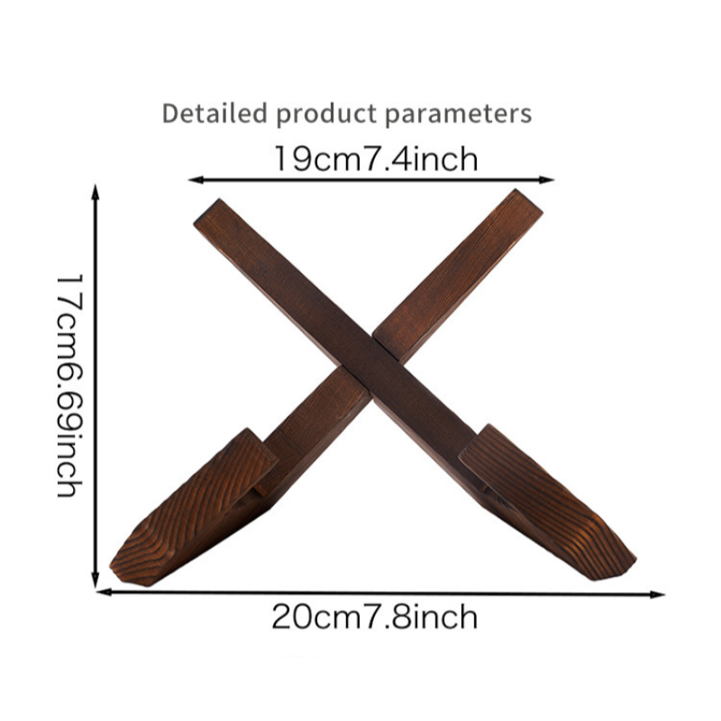 1pcs Wooden Cookbook Stand Flat Stand Base Kitchen Cookbook Stand Reading Stand Wooden Record Stand