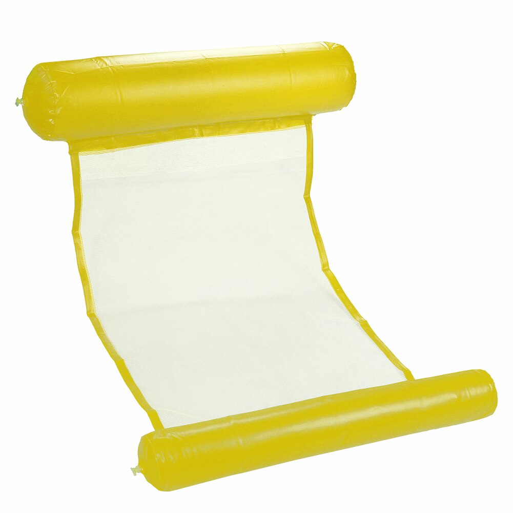 Zwembad Stoel Hangmat Water Opblaasbare Drijvende Hangmat Fauteuil Zwemmen Matras Pool Party Speelgoed: YELLOW