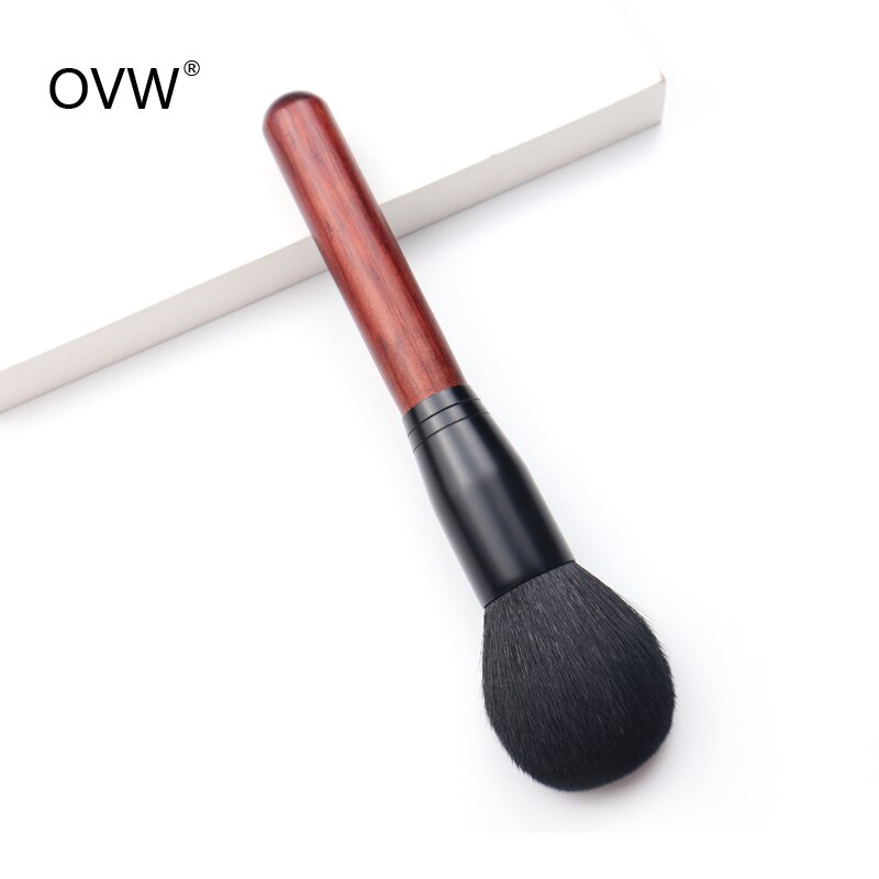 Ovw grote poederkwast geiten synthetisch haar ultrazachte pinceau poudre voor losse poeder geperste poeder make-up kistochka dlya pudry