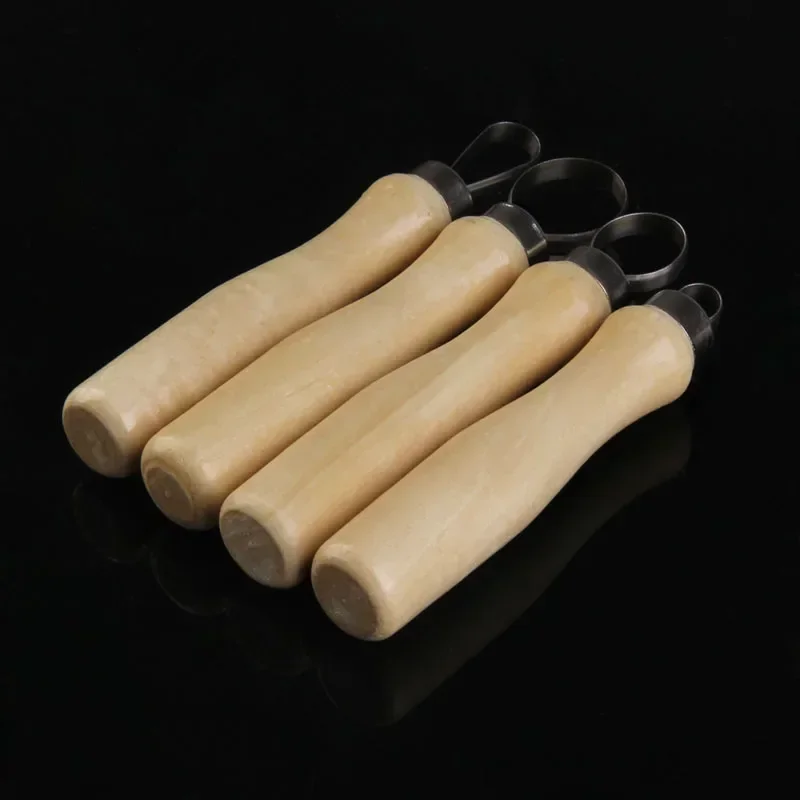 10 Pcs Wood Pottery Clay Sculpture Loop Tool with Stainless Steel Flat Wire Tools Perfect