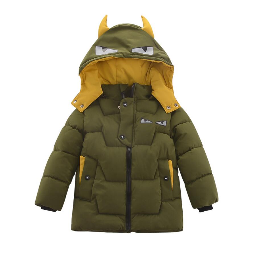 Baby Down Katoen Gewatteerde Jas Kids Warm Winter Kleding 3 4 5 6 7 Jaar Kinderen Overjas & Jassen sneeuw Wear Jongens Parka Snowsuit
