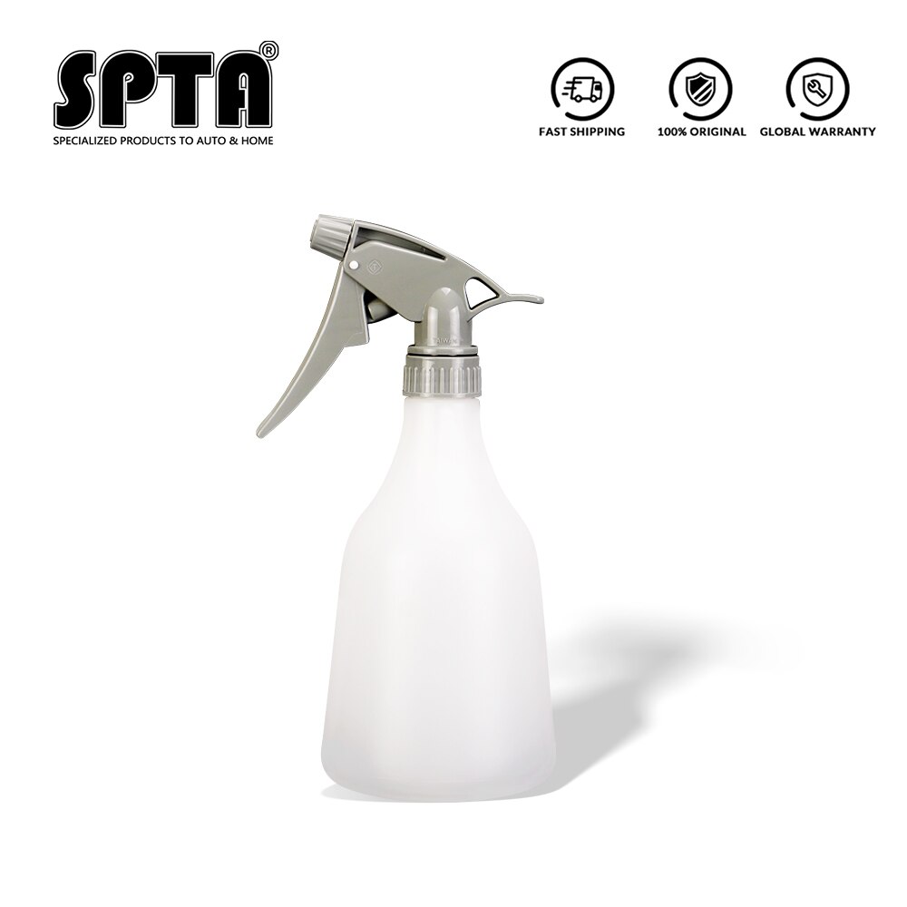SPTA Empty Plastic Spray Bottles With Acid And Alkali Resistant Can Foam Sprayer Adjustable Nozzle for Car Beauty: 500ML Gray