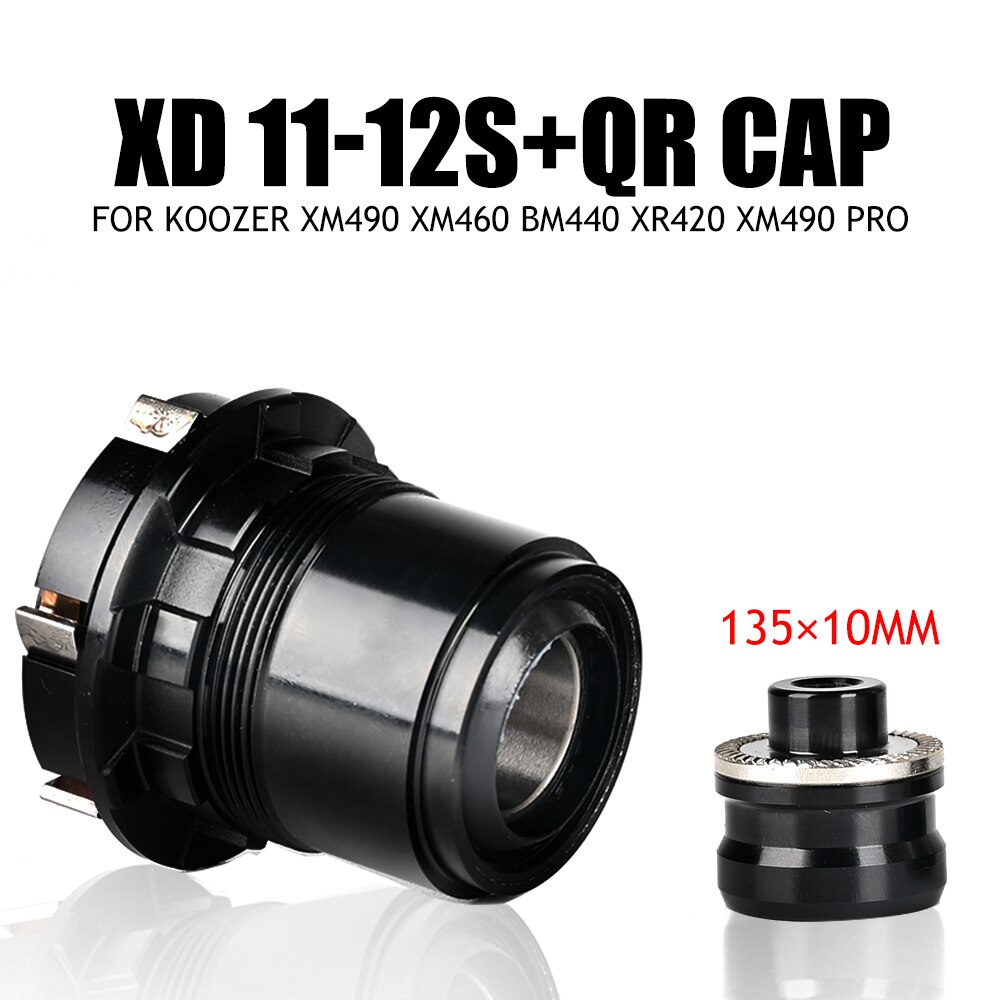 Koozer Freehub 12 Speed XM490 Pro XM460 BM440 Caps Mtb Fiets Hubs Converters Mountainbike Hubs End Cap Adapter Qr of Thru: XD QR