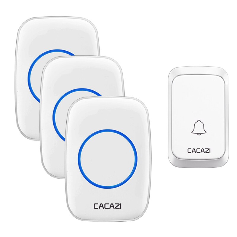 CACAZI Door Bells 1 2 Button 1 2 Receiver Waterpro... – Vicedeal