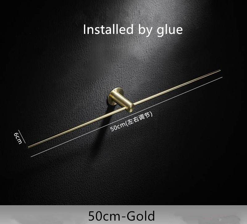 Schwarzer Handtuchhalter aus Edelstahl für Badezimmer, Handtuchhalter, wasserdichter Handtuchhalter, SS Gold, Regalzubehör: Licht Grün