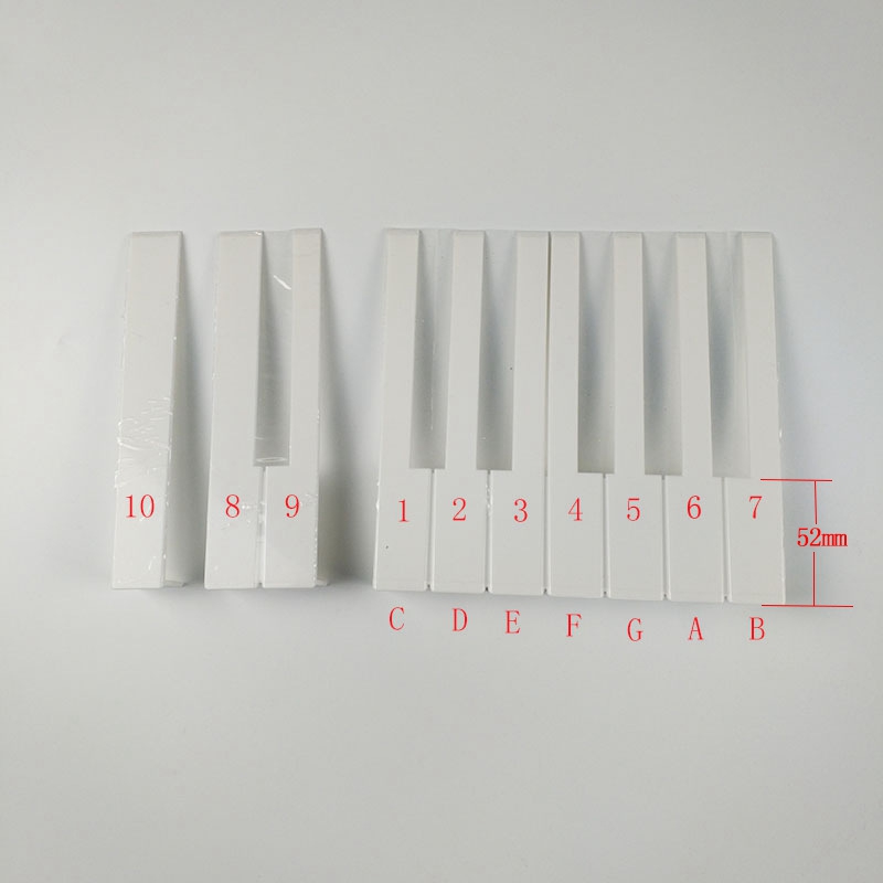 52 Stks/partij Piano Accessoires Witte Piano Keytop Reparatie Onderdelen Voor Piano(5.1Mm)