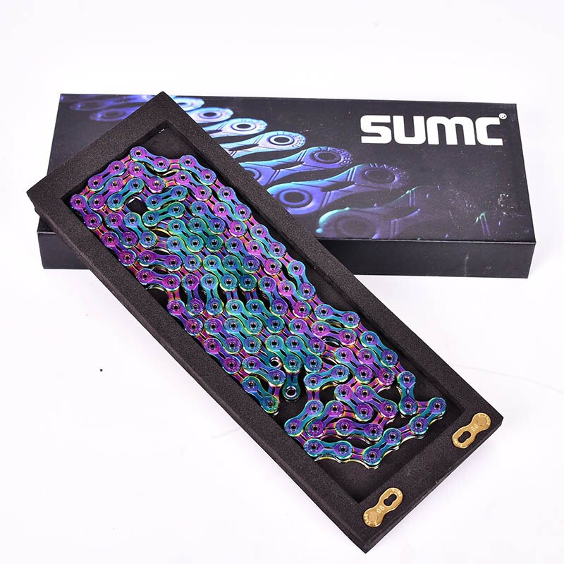 Bicycle chain Rainbow SUMC road bike mountain bike variable shifting chain 9 10 11 12 speed for M8000 M6000 M9100 M610 MTB parts