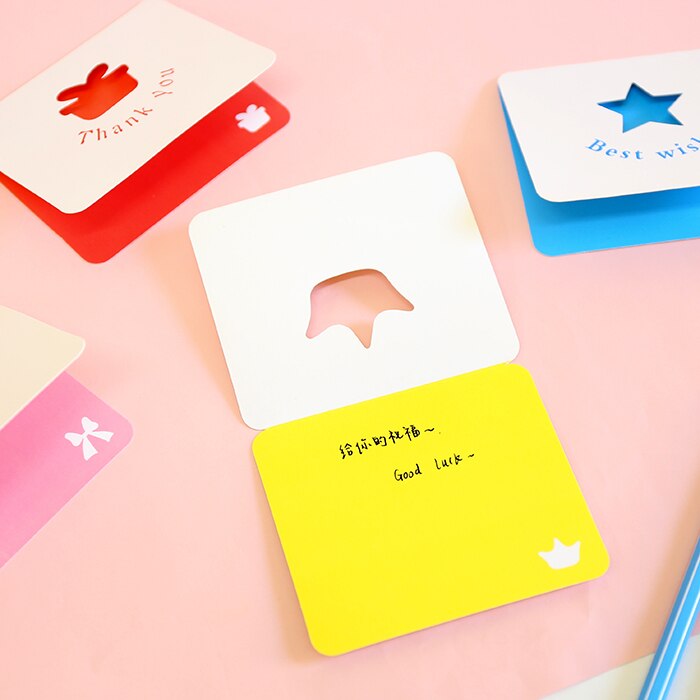 10pcs Hollowed out animal greeting Card wish card envelope For DIY Festival Greet Cards Stationery Supplies