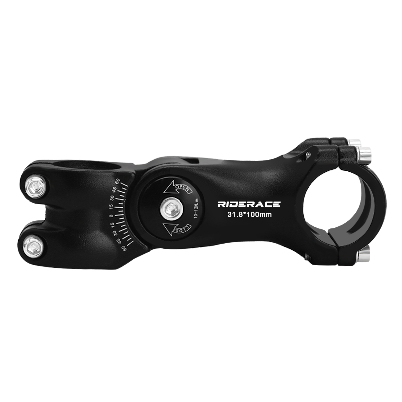 RIDERACE-vástago de bicicleta de montaña y carretera, mesa de bicicleta de montaña, varilla de 85/100/120mm, vástago de horquilla delantera ajustable para manillar de 31,8mm, piezas eléctricas: YELLOW
