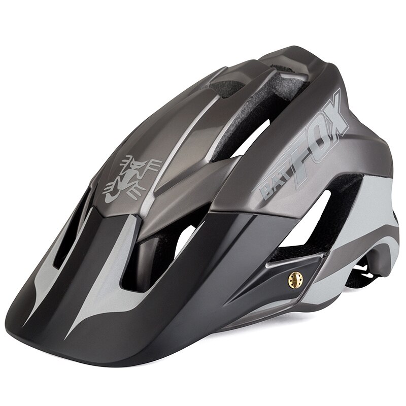 BATFOX Bike Helmet Night Reflective Cycling Helmet MTB Casco Bicicleta MTB Bicycle Helmet Capacete Ciclismo Cycle helmets: M776-Titanium-3